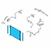 OEM Lexus NX300 Radiator Assembly, Inter Diagram - 16550-36060