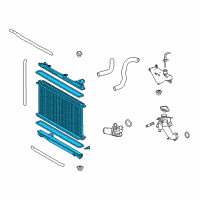 OEM 2020 Lexus IS350 Radiator Assembly Diagram - 16400-31B80