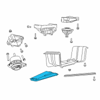 OEM 2021 Dodge Durango Bracket-CROSSMEMBER Diagram - 4578779AC