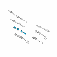 OEM 2007 Kia Sedona Joint Set-Inner, LH Diagram - 495924D050