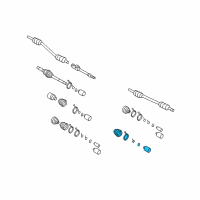 OEM 2007 Hyundai Entourage Boot Set-Inner Joint Diagram - 49595-4D000