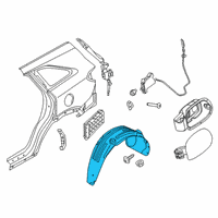 OEM Kia Sorento Guard-Rear Wheel, LH Diagram - 86830C6500