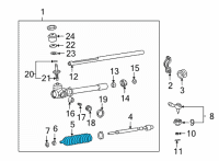 OEM Hyundai Bellows-Steering Gear Box Diagram - 56528-24000