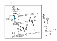 OEM 1997 Hyundai Accent Bearing Diagram - 56552-22000