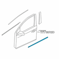 OEM 2014 Nissan Rogue Moulding-Front Door, RH Diagram - 80876-4BA0A