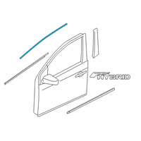 OEM Nissan MOULDING Front Door SASH, Front LH Diagram - 80283-4BA3A