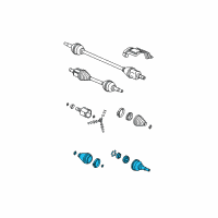 OEM 2005 Saturn Ion Joint Kit, Front Wheel Drive Shaft C/V Diagram - 22719566