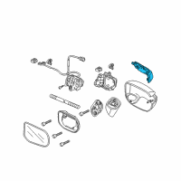 OEM 2008 Honda Civic Light Assembly, Passenger Side Turn Diagram - 34300-SNB-013