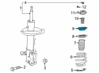 OEM 2020 Toyota RAV4 Bearing Diagram - 48619-0R050