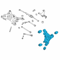 OEM 2012 Infiniti M56 Housing-Rear Axle RH Diagram - 43018-1MT0C