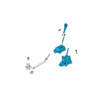 OEM Mercury Gear Shift Assembly Diagram - AL8Z-7210-AA