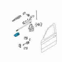 OEM 2002 BMW 325xi Interior Door Handle, Front Right Diagram - 51-41-8-200-724