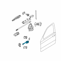 OEM 2002 BMW 325xi Front Door Brake Diagram - 51-21-8-160-959