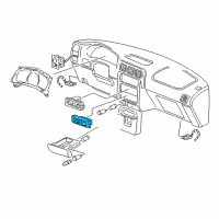 OEM Pontiac Trans Sport Rear Window Wiper & Washer & Multifunction Switch Assembly (Ol*Ebony Diagram - 10409301