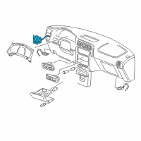 OEM 1997 Pontiac Trans Sport Switch Asm-Headlamp & Instrument Panel Lamp Dimmer & Accessory (W Diagram - 10243753