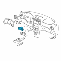 OEM 1998 Pontiac Trans Sport Heater & Air Conditioner Control Assembly Diagram - 9364242