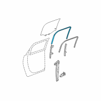 OEM 2008 GMC Acadia Run Channel Diagram - 20939316