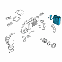 OEM 2008 Ford Explorer Evaporator Core Diagram - 6L2Z-19860-EB