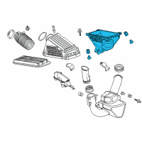 OEM 2005 Acura RL Case Set, Air Cleaner Diagram - 17244-RJA-S00