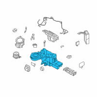 OEM 2007 Ford Expedition Evaporator Assembly Diagram - 7L1Z-19B555-DB