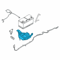 OEM 2022 BMW 745e xDrive Battery Tray Auxiliary Battery Diagram - 61-21-9-311-079