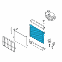 OEM 2020 BMW M850i xDrive Gran Coupe RADIATOR Diagram - 17-11-9-425-865