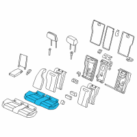 OEM BMW 330i GT xDrive Seat Upholstery Diagram - 52-20-7-274-548