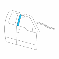 OEM 2004 Ford F-150 Upper Molding Diagram - 4L3Z-1520555-CAA