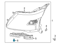 OEM Nissan Screw Diagram - 26391-6JF0A