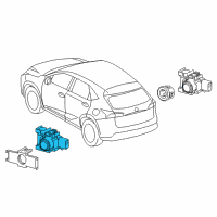 OEM Lexus NX300h Sensor, Ultrasonic Diagram - 89341-78010-J1