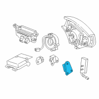 OEM 2003 Lexus SC430 Sensor Assy, Side Air Bag Diagram - 89860-24010