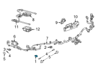 OEM Cadillac XT6 Park Sensor Diagram - 84586220