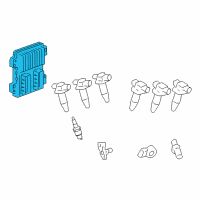 OEM Saturn Vue PCM Diagram - 19210737