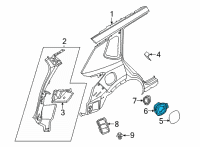 OEM 2021 Nissan Rogue Base Assy-Fuel Filler Diagram - 78120-6RR0A