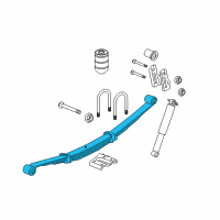 OEM 2009 Hummer H3T Leaf Spring Diagram - 94737979