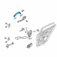 OEM 2022 Kia Rio Door Outside Handle Assembly Diagram - 82651H8000