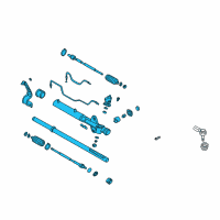 OEM 2005 Hyundai Santa Fe Gear & Linkage Assembly-Power Steering Diagram - 57710-26200