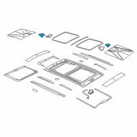 OEM 2018 Jeep Renegade Handle-SUNROOF Diagram - 68278792AA