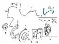 OEM 2021 BMW M4 BRAKE HOSE FRONT Diagram - 34-30-6-879-281