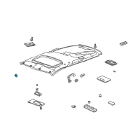 OEM Acura RL Holder, Sunvisor (Light Seagull Gray) Diagram - 88217-SDB-A01ZL