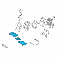 OEM 2012 BMW X5 Seat Upholstery, Leather Diagram - 52-10-9-144-692