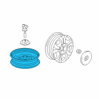 OEM 2014 Honda Civic Disk, Wheel (15X4T) (Black) (Topy) Diagram - 42700-TR0-A51