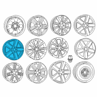 OEM Dodge Avenger Aluminum Wheel Diagram - 1TA78DD5AB