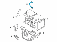 OEM 2021 BMW M8 Gran Coupe BATTERY CABLE PLUS DUAL STOR Diagram - 61-12-8-802-901