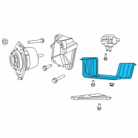 OEM 2016 Jeep Grand Cherokee CROSSMEMBER-Transmission Diagram - 68110246AD