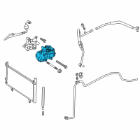 OEM 2014 Toyota Avalon Compressor Assembly Diagram - 88370-33020