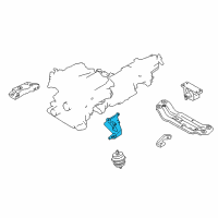 OEM 2012 Infiniti EX35 Bracket-Engine Mounting Diagram - 11233-JK50A