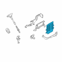 OEM Infiniti Q70 Blank Engine Control Module Diagram - 23703-1MU0A
