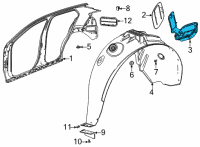 OEM 2022 Buick Encore GX Fuel Pocket Diagram - 42756047