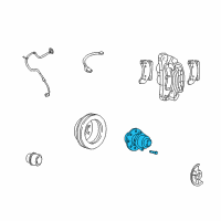 OEM 2000 Ford F-250 Super Duty Front Hub Diagram - F81Z-1104-BH